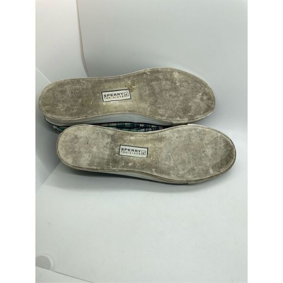 Sperry Top-Sider Authentic Original 2-Eye Blue & Plaid Boat Shoes Women's Size 9 - Picture 7 of 7
